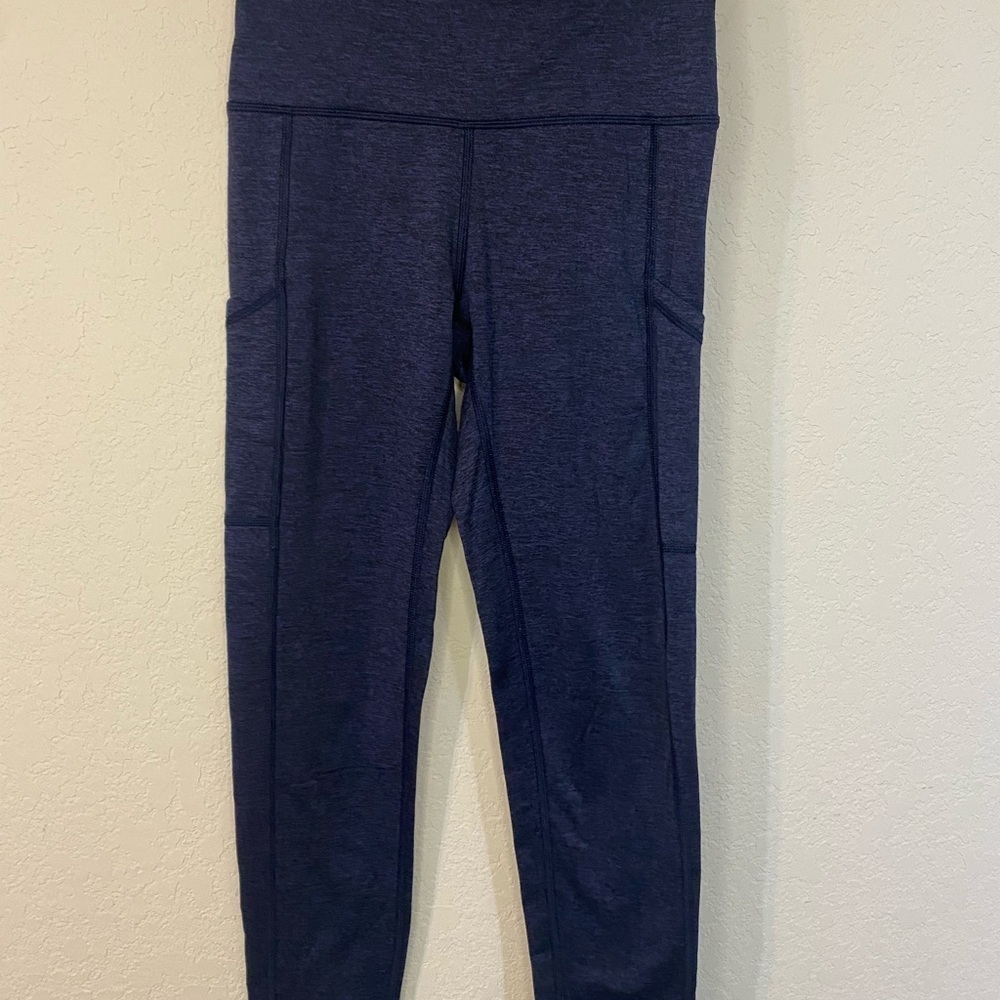 aerie Chill, Play, Move Navy Blue Leggings (S) - Picture 2 of 5